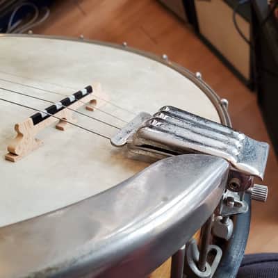 Antique 1930s Sterling Tenor Banjo ~ New Tailpiece and Bridge ~ With NOCC ~*SALE*~ See Video! image 18