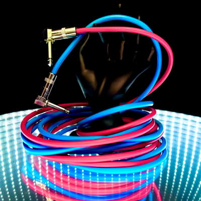 (1 Pair) Red / Blue — Seismic Audio — 10 Foot — Instrument Cables image 2