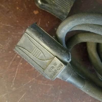 ONE (1) Royal or GIWW Original Electric Power Cord 1950s Black Rubber image 3