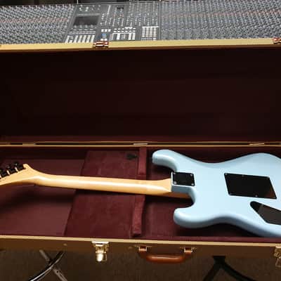 RARE Vintage ESP M-I 1988 Ice Blue Banana Hockey Stick Kramer Van Halen Headstock MIJ Super Strat image 7