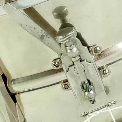 Gretsch 6.5x14"Broadkaster Nickel-Brass NOB Snare Drum 8Lug Vintage 1949-50 RARE image 4