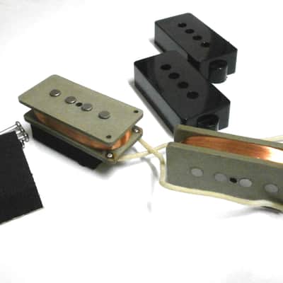 Precision Bass Pickup Hand Wound Alnico 5  Covers Cushions Screws Q pickups Hand wound Fits FendeR image 6