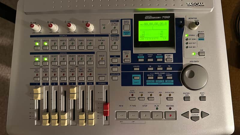 TASCAM Digital Portastudio 788 8-Track Digital Recorder 2000s - Silver image 1