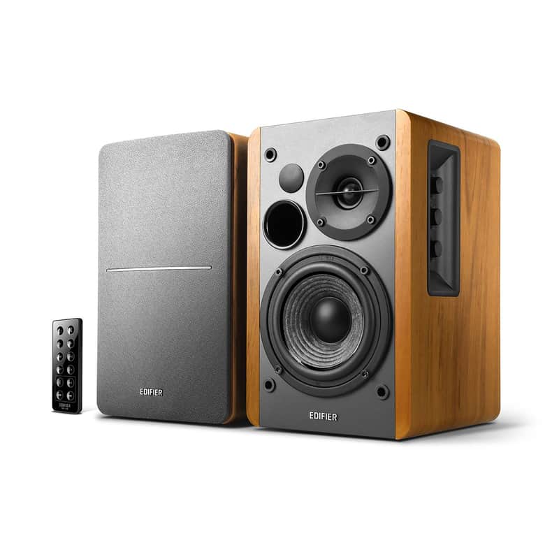 Edifier: R1280DB Powered Speakers w/ Bluetooth - Wood Brown Bild 1
