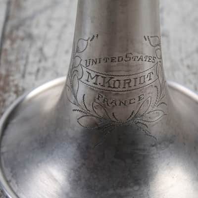 M. Koriot Vintage United States France Bb Silver Trumpet with Hardshell Case image 11