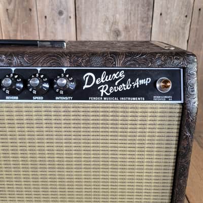 Fender 65 Deluxe Reverb Limited Edition Western 2025 With Cover Model # PR 239 - Brown Western image 7