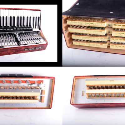 German Made Top Piano Accordion Weltmeister Serino - 120 bass, 16 registers (11 + 5 switches) + Shoulder Straps & Hard Case ~ LMMH - Video image 10