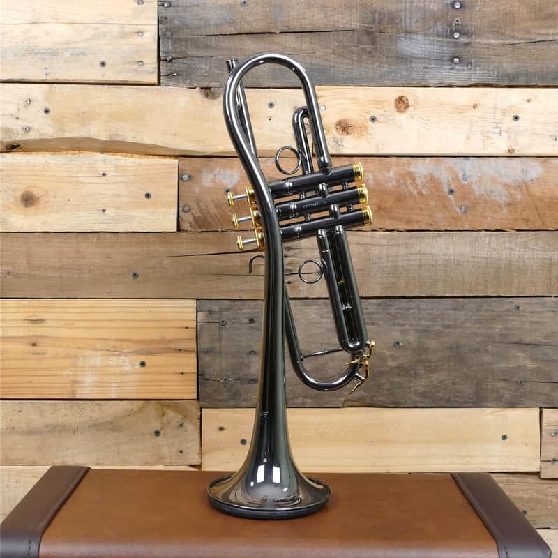 Carol Brass Baro Model 1BG - Euro Bell Trumpet - Blackhawk Finish image 1
