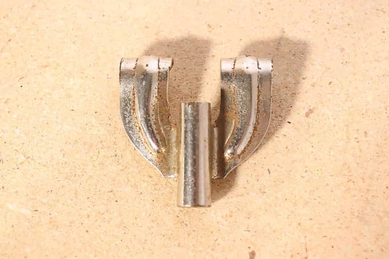 Leedy Bass Drum Claw Vintage 1930/40s Nickel image 1