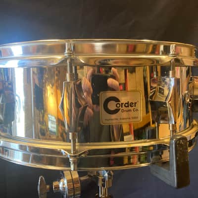 Corder - 5x14" Chrome Over Wood 10-Lug Snare Drum 1970s–1980s image 3
