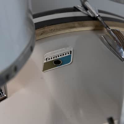 1980s Ludwig White Cortex "Concert Tom" Drum Set image 3