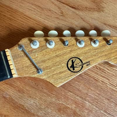 vintage Kay guitar KE-20 body, neck, tuners, parts image 5