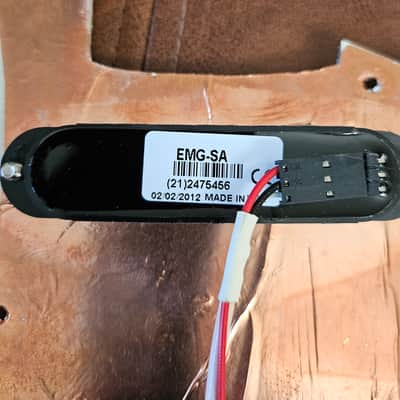 Left-Handed EMG SA Loaded Strat Pickguard - Solderless / Tested image 6