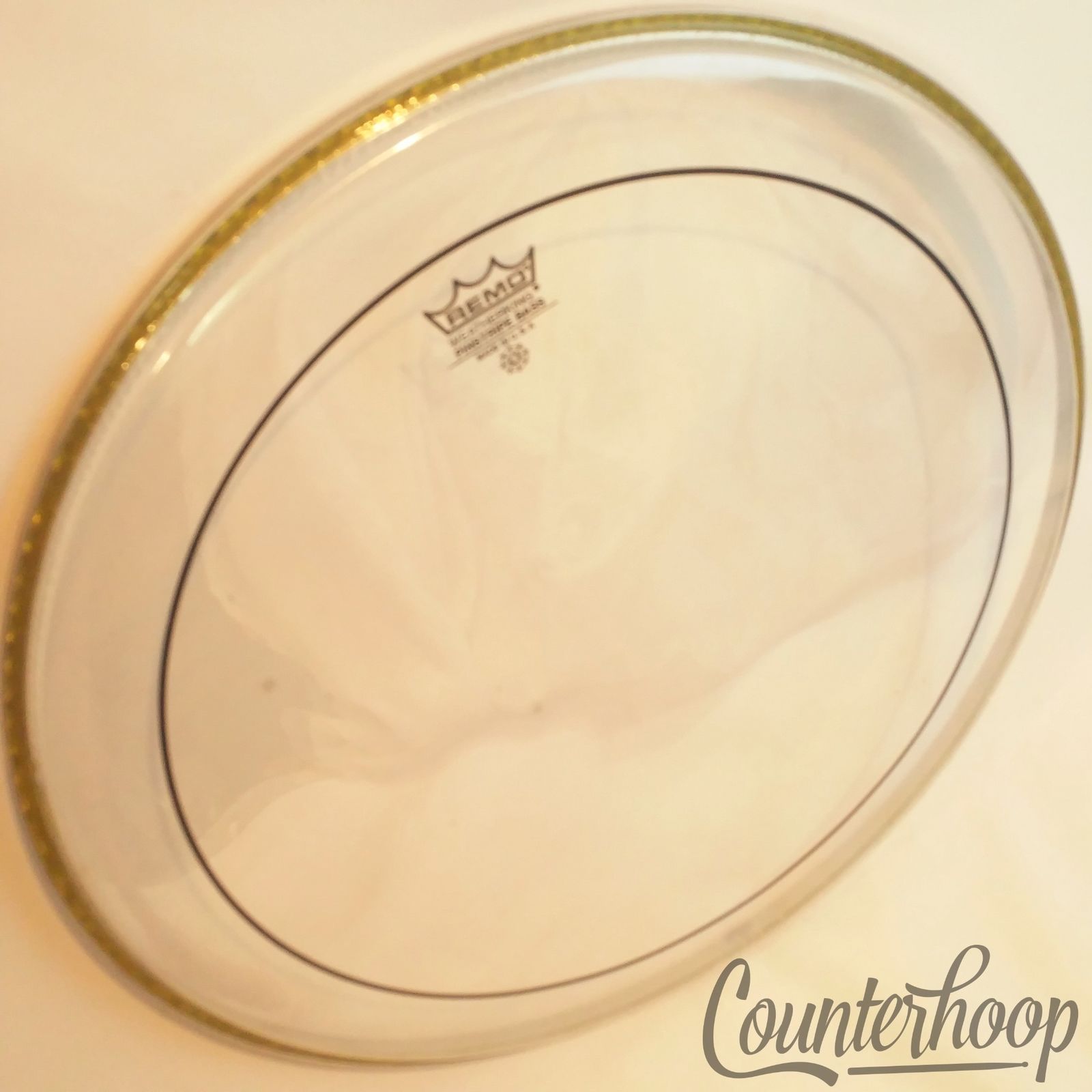 Remo 20" Pinstripe Bass Drum Head Weatherking Made In USA Batter Excellent* — main photograph