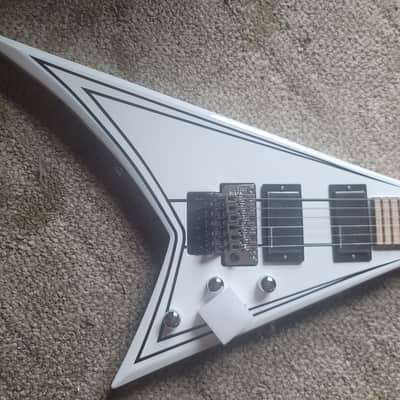 Jackson X Series RRX24M Rhoads 2017 - Present - Snow White with Black Pinstripes image 1