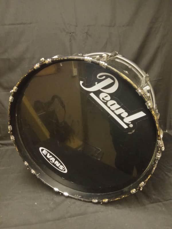 Pearl Championship Maple Series 22" Marching Bass Drum serial 607947 - Black image 1