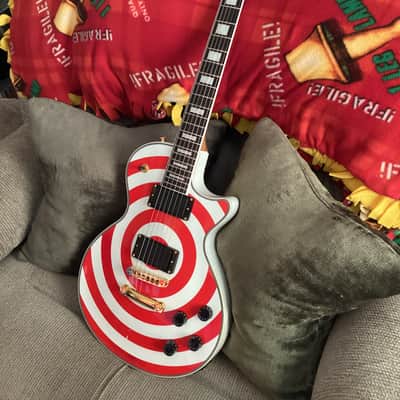 2025 Zakk Wylde inspired Firefly Les Paul Red Bullseye Custom Shop replica image 3