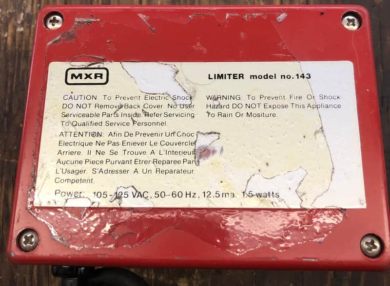 MXR MX-143 Limiter/Compressor Vintage 1979-1984 - Satin Red | Reverb