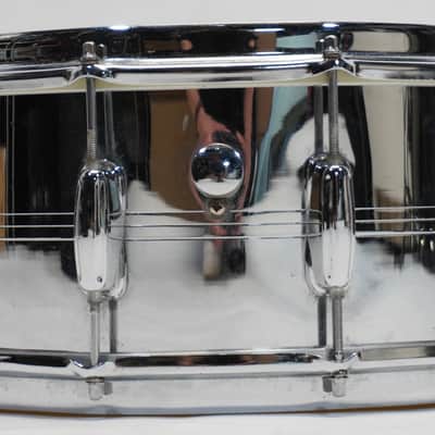 SLINGERLAND   SOUND KING GENE KRUPA COB 14"x6.5" SNARE DRUM 1970s - Chrome image 10