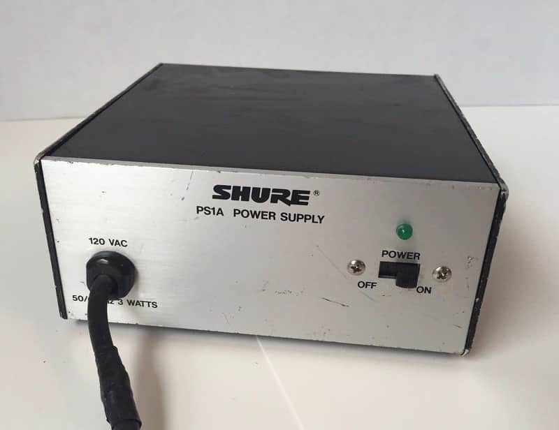 Vintage SHURE PS1A 2 Channel Phantom XLR Power Supply image 1