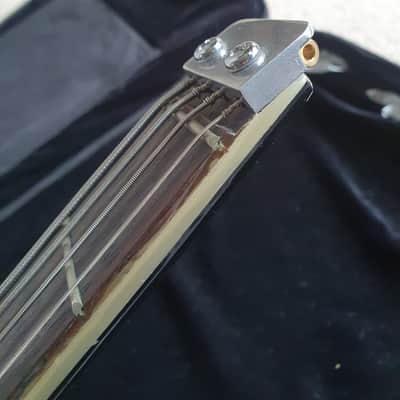 Hondo Alien Headless Bass 80s with Case and Peavey Microbass image 5