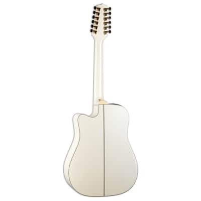 Takamine GD37CE-12 PW 12-String Acoustic Electric Gloss Pearl White w/Bag image 2