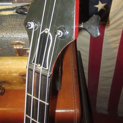1987 Gibson BASS IV RED w. Hard Case image 3