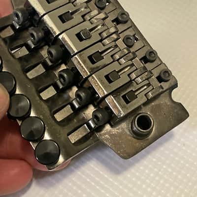 1990's Korean Ibanez RG Series LO-TRS II Cosmo Black Floyd Rose Tremolo Bridge Vibrato & Arm image 15