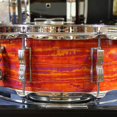 Ludwig 5x14 Legacy Model Jazz Festival Snare Drum in Mod Orange image 4