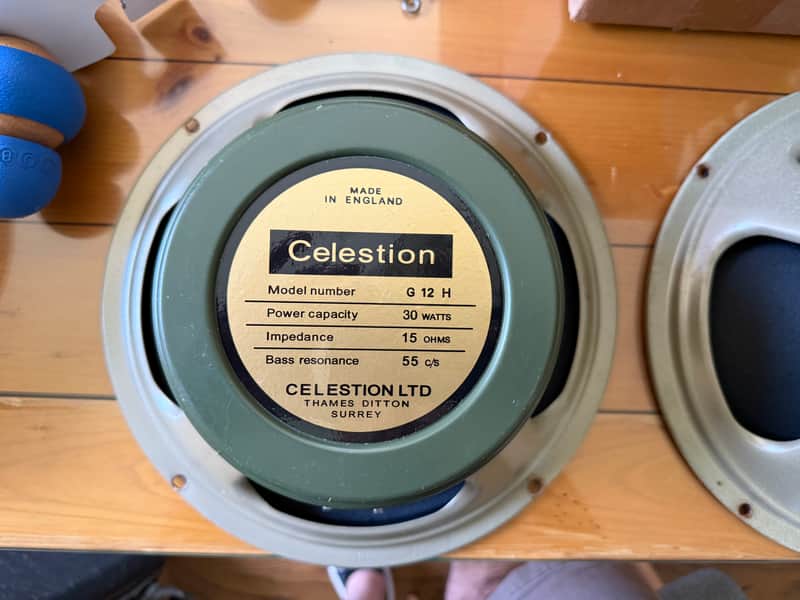 Celestion Heritage G12H-55 12" 30-Watt 15 Ohm Replacement Speaker UK Made - Greenback image 1