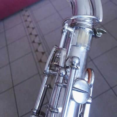 Vintage Selmer modele 22 Alto Saxophone 1924 silver plated ( fully restored ) image 10