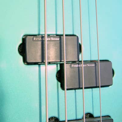 1993 Fender USA Precision Plus Deluxe , "Longhorn" or "Boner" bass, Caribbean Mist image 10