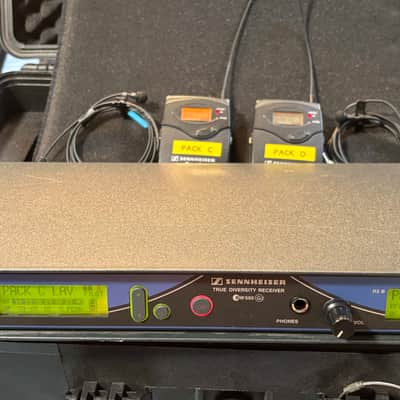 Sennheiser EW 550 receiver and Body pack transmitters - 2 complete systems imagen 13