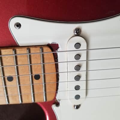Left Handed Kramer Focus 2002 RED SPARKLE Fender USA PICKGUARD ELECTRONICS AND PICKUPS !! image 10