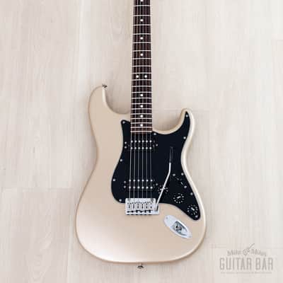 2006 Fender American Stratocaster HH Double Fat Shoreline Gold w/ S1 & Case, Big Apple image 2