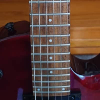 ESP EC100QM with EMG select Pickup in the Bridge Position - Excellent Condition Candy Apple Red Gloss image 5