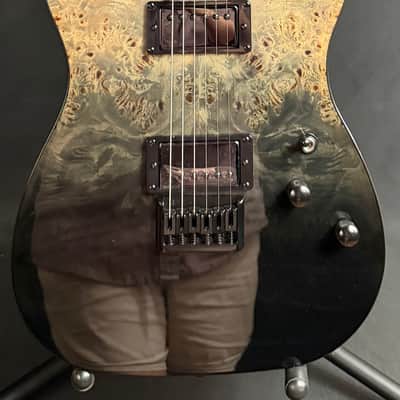 Schecter PT Standard Electric Guitar Black Fade Burst Burl Finish image 1