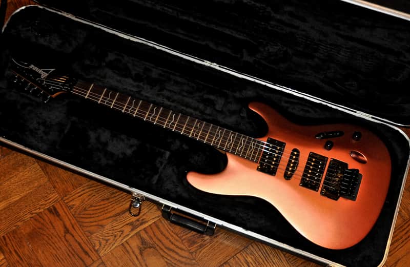 2001 Ibanez S370 - Saber Series - Red Rock Flat - Made in Korea