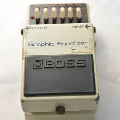 Boss GE-6 Graphic Equalizer (Black Label) 1977 - 1981 - Cream Vintage 6-Band EQ Guitar Effects Pedal Made in Japan image 8