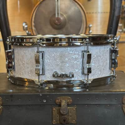 NEW Ludwig 5.5x14 Jazz Fest Snare Drum in White Marine Pearl image 2