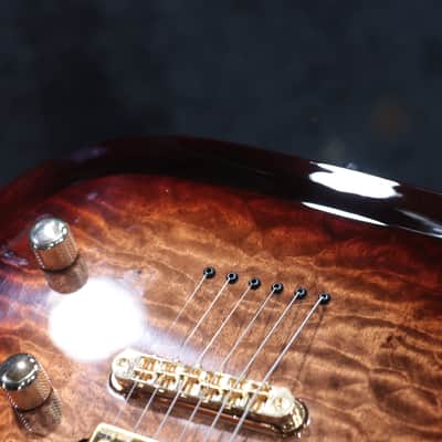 Godin Artisan ST-II WhiskeyBurst EN Quilted Maple Top Electric Guitar w/Caset image 14