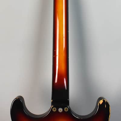 1960's Hohner Bartell Original Vintage Semi-Hollow Fretless Electric Bass Guitar image 23