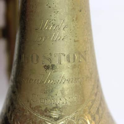Boston Musical Instrument Company Three Star Ne Plus Ultra Cornet NICE image 9