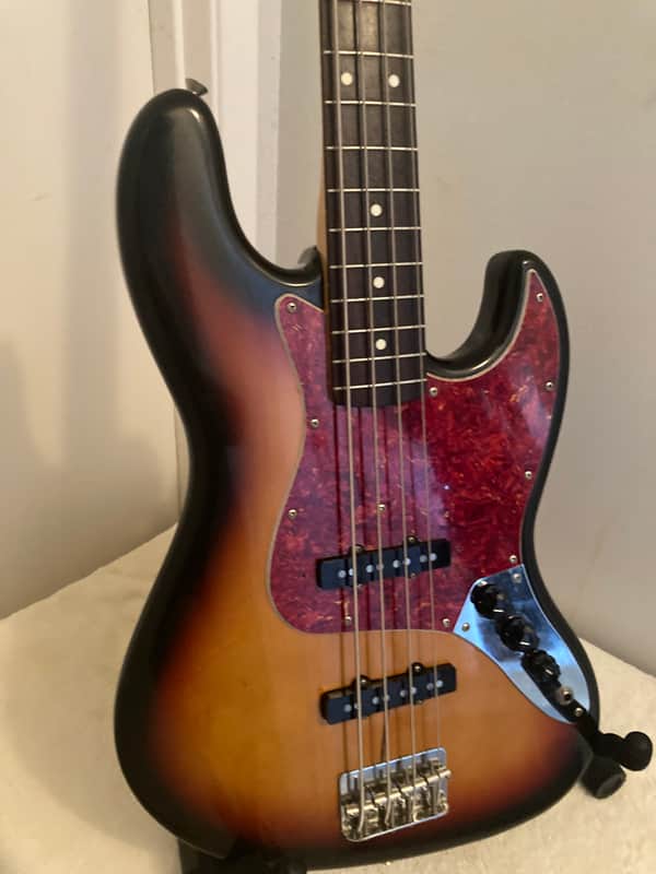 Fender MIJ '62 REISSUE JAZZ BASS 1987-1988 - SUNBURST ROSEWOOD FINGERBOARD GREAT CLEAN BASS! image 1
