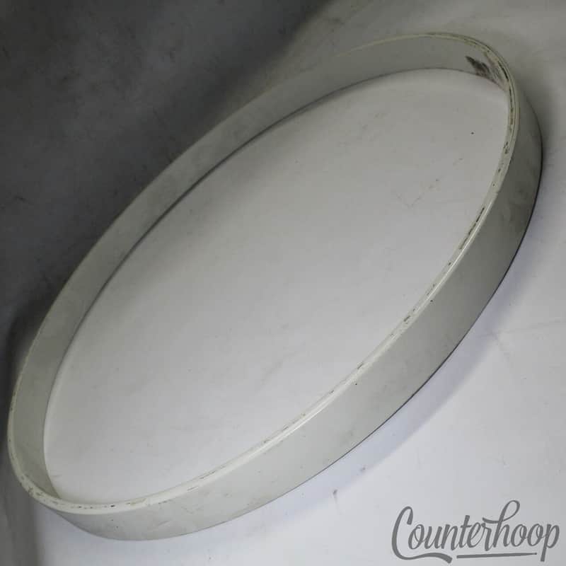 Gretsch 22" 3Ply Maple Bass Drum Hoop/Rim White Duco USA Vintage 50s Broadkaster image 1