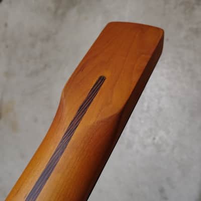 Roasted Maple Strat Neck fits fender Stratocaster body 21 frets 60s style image 9