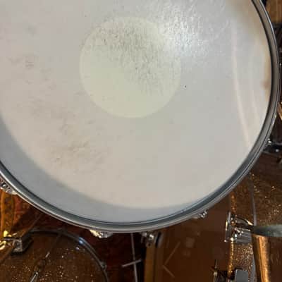 Ludwig No. 400 Supraphonic 5x14" 10-Lug Aluminum Snare Drum with Pointed Blue/Olive Badge 1969 - 1979 Chrome-Plated image 5