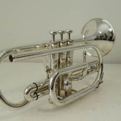 1992 Besson Sovereign BE-928 GS Silver Plated Cornet with Case - Superb! image 7