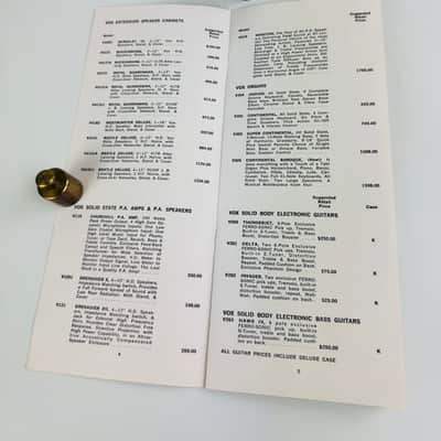 Vox Retail Price List (Original) 1968 image 3
