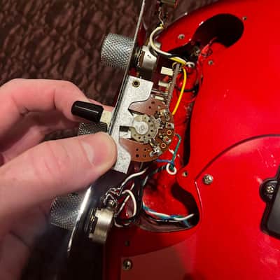 Vintage 1985 Ernie Ball Music Man Sabre Bass  Pre-EB Serial# Red 3EQ Preamp Nice Finish Checking image 10